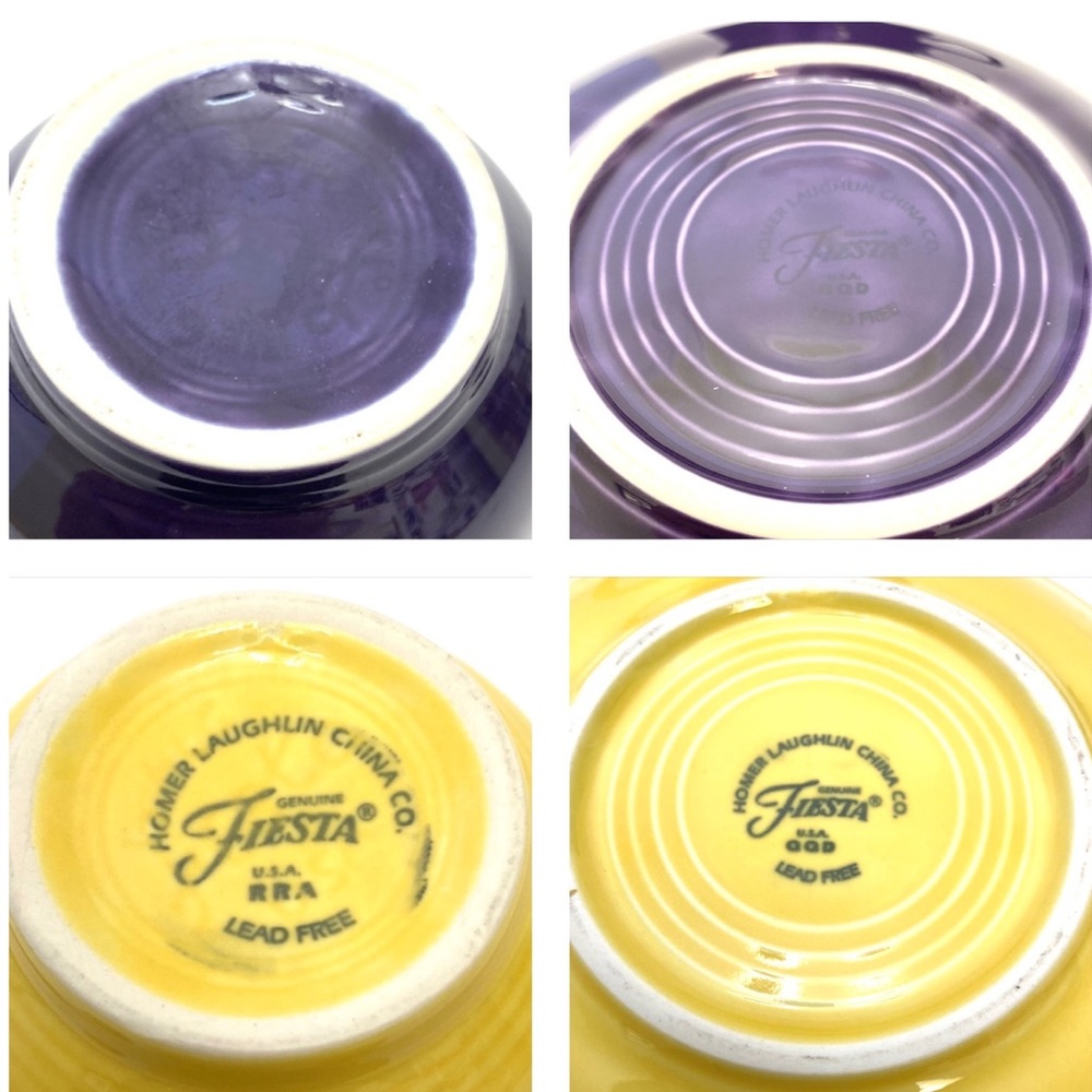 Homer Laughlin Fiestaware Flat Cup & Saucer Set Bundle - Picture 16 of 16